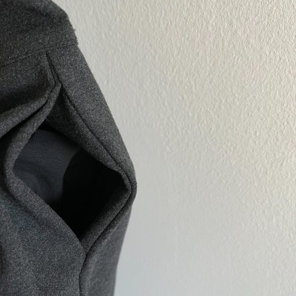 Vince Drop Waist Pleated Cocktail Dress 6 Gray V-Neck - Picture 8 of 10